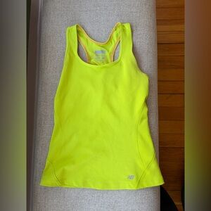 Chartreuse New Balance Work Out Tank